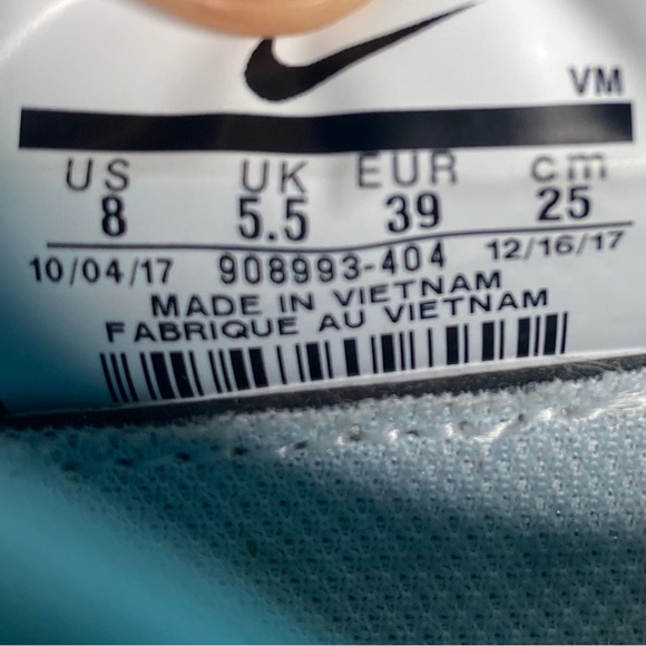 🩵 Nike Air Max Sequent 3 908993-404 Blue Running Shoes Sneakers Women’s - Picture 12 of 12